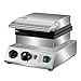 Commercial Waffle Maker, 1600W rectangle Waffle Iron, Non-Stick Belgian Waffle Baker Machine With Temp Range and Time Control, Teflon-Coated Baking Pan Stainless Steel Body