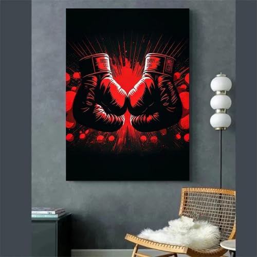 Affiche de boxe rétro XINBAO 60x90cm pour habiller un mur vide sans cadre facilement