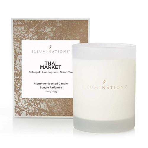 Illuminations Thai Market Signature Scented Candle, Highly Scented and Long-Lasting Luxury Wax Blend, 10 oz. Aromatherapy Jar Candles