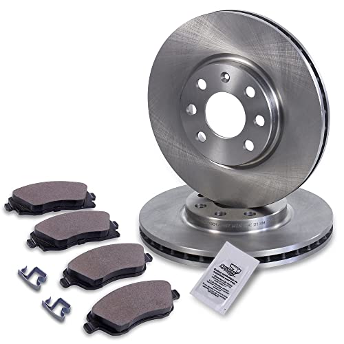 BESTPRICE Juego de frenos eje delantero incl. discos de freno ventilados Ø 260 mm + pastillas de freno delanteras