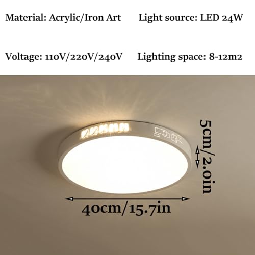 Éclairage à monture à chasse d'eau LED de plafond blanc