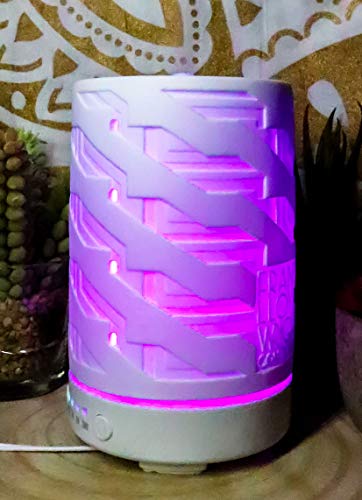 Difusor aromático eléctrico Ebros de porcelana con LED miniatura 6