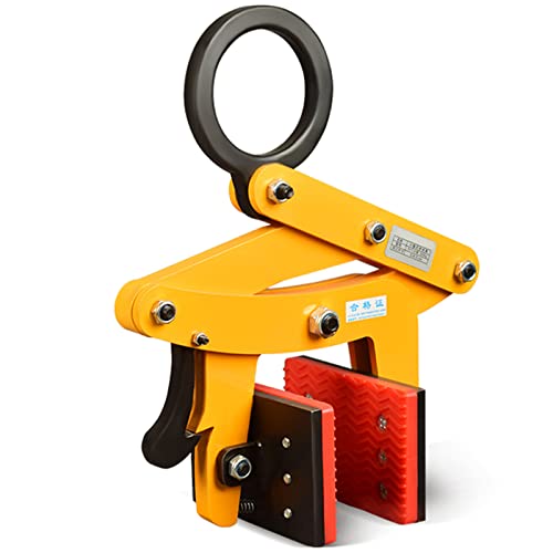Iroejt 390Kg Stone Lifting Clamp 320/390/500Kg – Adjustable Vertical Plate Clamp For Metal Sheets, Granite, Curb Stones, Roadside Slabs, Beams & Construction Materials，