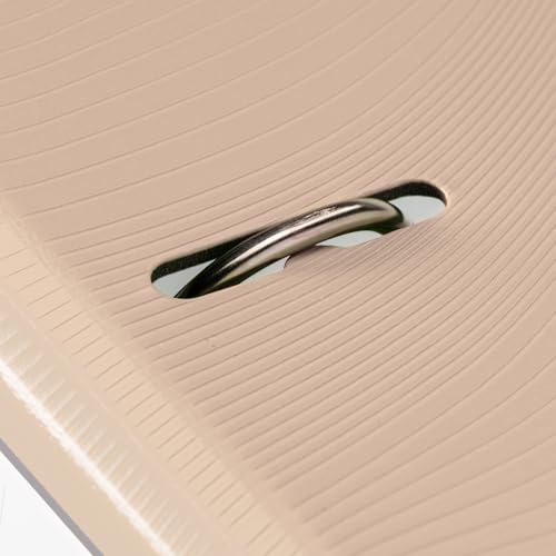 BRUNNEN A4 Ordner Wave PP, gerader Rücken, 2er-Set, 70 mm, mit Gummizug, Stifthalter, Einstecktasche, Blattniederhalter, Radoösen, Wellendesign, leicht, Trendfarben Dune (Beige)