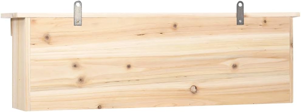 vidaXL Durable Sparrow House with 5 Rooms, Firwood Birdhouse, Outdoor Wooden Bird Nest, Easy-to-Maintain Garden Ornament - Perfect for Wild Birds