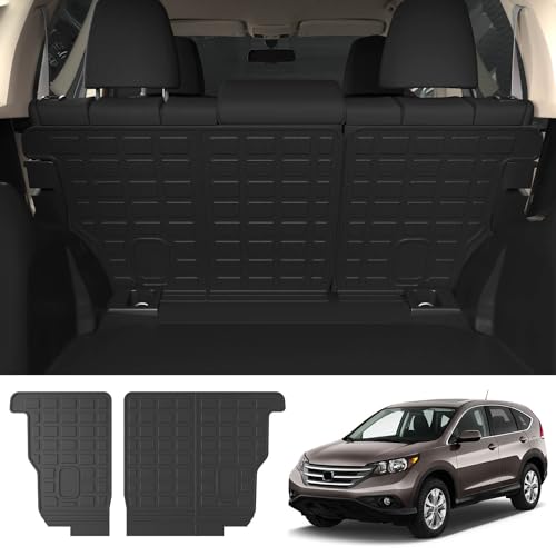 powoq Fit 2012-2016 Honda CRV Rear Backrest Mat TPE Back Seat Protector for 2012 2013 2014 2015 2016 Honda CRV Accessories (Backrest Mats)