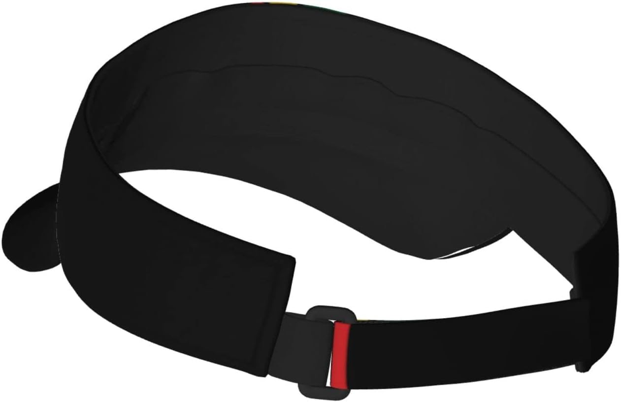 Retro Jamaica Flag Sun Visor Hats Cute Jamerican Flag Baseball Hats Adjustable Flag Sports Sun Caps for Men Women - Image 3