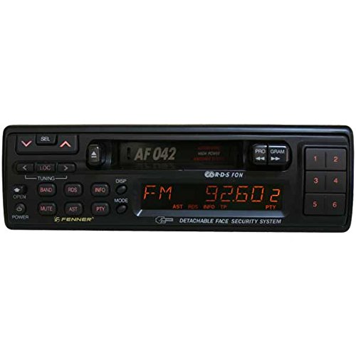 Radio Casete Estéreo para Coche Fenner AF-042 - Radio Am/FM con RDS, 80W, 18 Presintonías, Carátula extraíble.