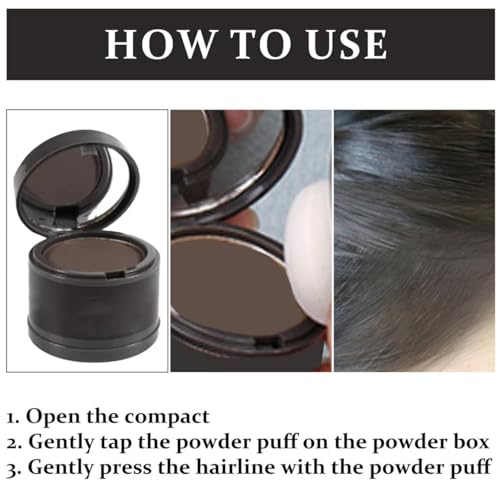 Waverloo Magic Root Cover Up - Hairline Powder Instantly Conceals Hair Loss with Puff Touch for Thin