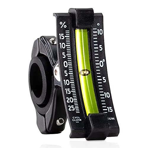 sun company inclinometer - Sun Company CyclClimb - Bike Inclinometer | Handlebar Slope Meter for Bicycles | Measures Trail Incline and Decline