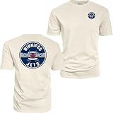 Winnipeg Jets NHL Officially Licensed T-Shirt Ringspun Front/Back Ivory Puck, Small