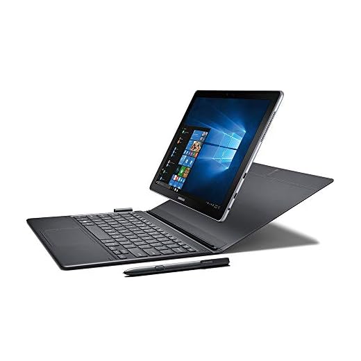 Samsung Galaxy Book 12” Windows 2-in-1 PC (Wi-Fi) Silver, 8GB RAM/256GB SSD, SM-W720NZKAXAR (Renewed)