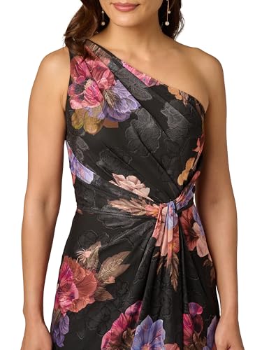 Image of Adrianna Papell One Shoulder Chiffon Gown