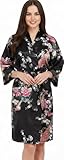 Robe Kimono pour Femme : Confectionnée dans un satin soyeux pour un toucher doux et confortable.