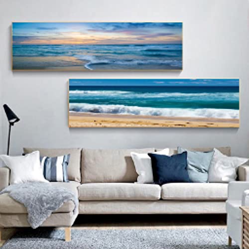 Affiches et impressions paysage art peinture sur toile murale pour déco chambre 30x60cm