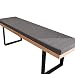 jHuanic Coussin de banc d'intérieur antidérapant pour chaise longue de jardin, balançoire, coussin de salle à manger avec fermeture éclair pour 2, 3, 4 places (gris, 80 x 30 x 5 cm)