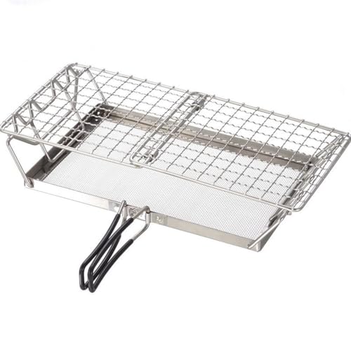 Haodream Soporte para tostadora de acero inoxidable, calentadores de pan plegables, camping, aventura, tostadora, bandeja, parrillas de acero plegables personalizadas