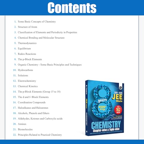 Image of PW JEE Main 8 Years (2019 - 2026) PYQs Chemistry Chapterwise and Topicwise | All 162 Sets Previous Years Solved Papers For JEE Main 2027 Exams | Concentrate on Relevance
