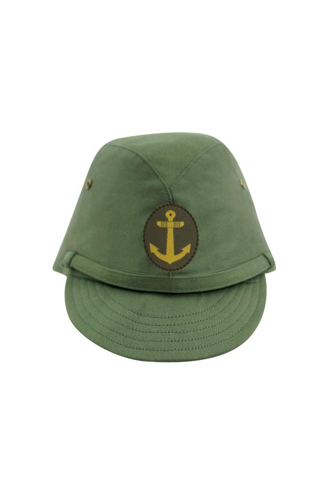 Amazon | 第二次世界大戦 日本帝国海軍 三種 兵用略帽 緑系-L (60-61