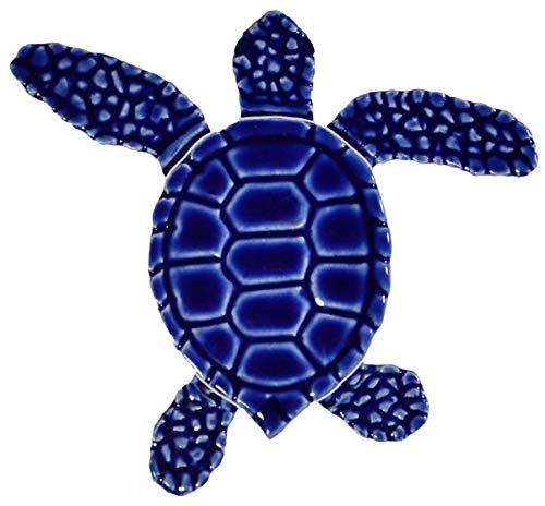 Artistry in Mosaics Mini Loggerhead Turtle Ceramic Swimming Pool Mosaic