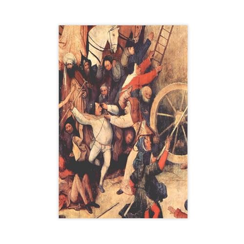 Impression sur toile Hieronymus Bosch haut de gamme, décoration murale moderne fine art 30x45cm