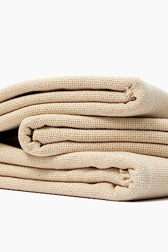 Wholesale Punch Needle Fabric Cotton - 60 Inches Wide 25 Yards Cotton Monks Cloth Bolt for Custom Rugs, Frames and Other Punch Needle Projects (25 Yards Bolt)