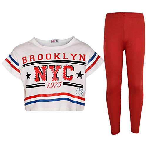 Crop top branché et legging assorti pour fille de 7 à 13 ans qui cherchent le confort