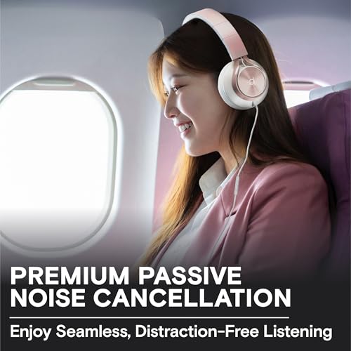 Image of ARTIX CL750 Headphones Wire with Mic & Volume Control, Noise Isolating On-Ear Headphones for Computer and Laptop Wired, Plug in Corded Headphone Over Ear with Wire (Foldable, Aux Jack 3.5mm)