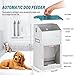 KHEARPSL Automatic Dog Feeder Outdoor Galvanized Dog Food Dispenser 15lbs Pet Cat Feeding Station Metal Gravity Feeder for Puppy, Dog, Cat
