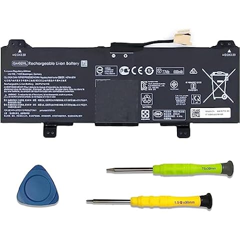 SUNNEAR GM02XL 917725-855 Laptop Battery Replacement for HP Chromebook 14 G5 G6 Chromebook X360 11 G1 G2 G3 EE Chromebook 11 G6 G7 G8 EE Series 917679-2C1 917679-271 HSTNN-UB7M HSTNN-DB7X GMO2XL Cover