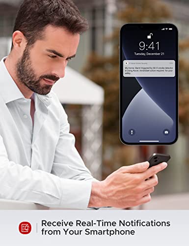 X-Sense Smart Smoke Detector Fire Alarm With Advanced Photoelectric Sensor, Replaceable Battery, Wi-Fi Smoke Detector (Battery Included), App Notifications, Xs03-Wx #TOP1