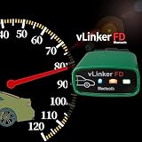 Vgate OBDII Bluetooth, vLinker FD OBD Scanner Narzędzie diagnostyczne OBD2 Check Engine Light dla Androida i Windows (Bluetooth 3.0)