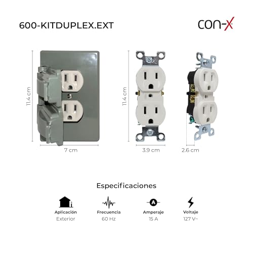 Placas para contacto duplex intemperie 12 Imagen adicional