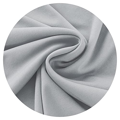 Spandex Wedding Arch Stand Cover & Round Top Arch Cover - 6.6FT Elastic Backdrop Cover for Bridal Showers, Birthday Parties, Baby Showers & Banquet Decor, Light Gray by DIVA EN CAMINO DEC - Used condition - Image 8