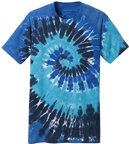 Joe's USA Koloa Surf CO.(TM) colorful Tie-Dye T-Shirt,Ocean Rainbow,Adult 3X-Large (50-53)
