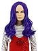 karlery Kids Girls Long Wave Purple and Blue Wig Halloween Costumes Cosplay Anime Party Wig