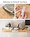 iWALK Magnetic Cable Holder, Reusable Adhesive Desktop Cord Organizer for 2-6mm Cables,4 Clips for Lightning & USB C/Micro Cables,Sticks to Wood,Glass,Metal, Marble, 2-Pack,White