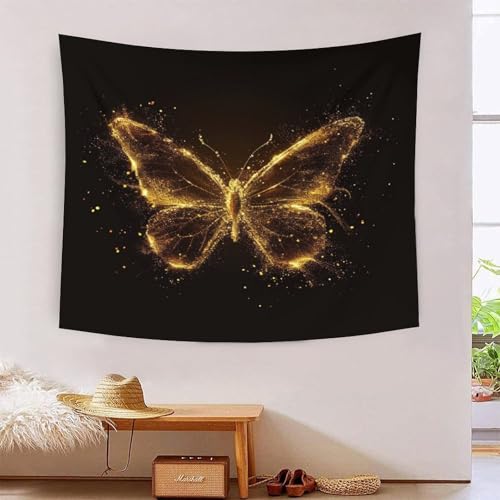 Tapisserie murale papillons 3D tissu anti-pli pour relooker un dortoir ou salon facilement