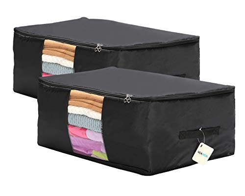 Clothing Pillow Beddings Blankets Organizer Storage Containers With Zippers,Breathable and Moistureproof.