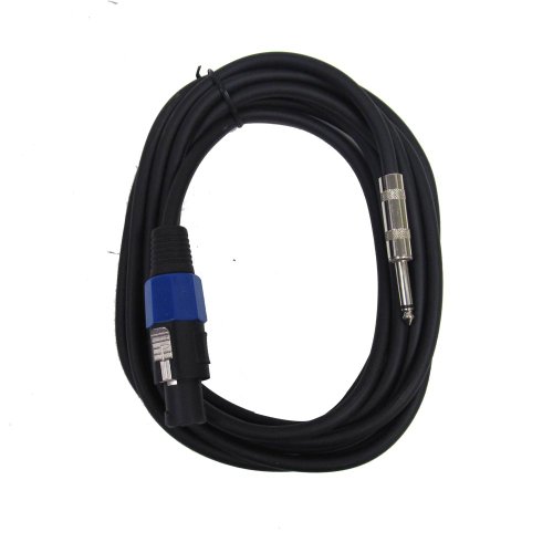 Pack de 4 cables Speakon a 1/4" de 15 pies miniatura 2