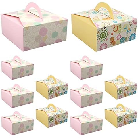 Tomedeks Caja de Cartón para Tartas con Soporte Inferior Cover