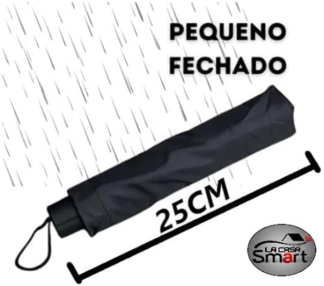 Guarda Chuva Reforçado Sombrinha Portátil Simples Prática Dobrável Para Bolsa - Compacto Mochila E B