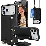 Qualité et Protection Premium: Fabriqué en cuir PU de haute qualité, doux au toucher, résistant au jaunissement et à la déformation. Protège votre 17 Pro Max avec style contre les chocs, rayures et saletés, tout en sublimant votre look