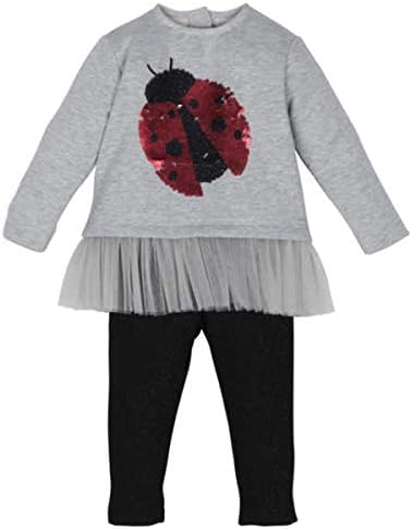 Completo Maglia con Paillettes e Tulle + Leggings Nero con Lurex-  Coccinella - 3-24 Mesi Autunno/Inverno (12-18 m (80-86 cm)) : Amazon.it:  Abbigliamento