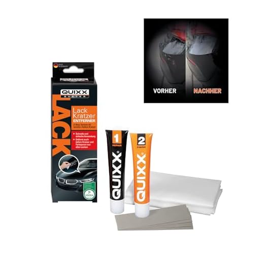 QUIXX Lack Kratzer-Entferner Auto für leichte, mittlere und tiefere Kratzer | Lack Reparatur System