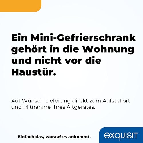 Exquisit Mini-Gefrierschrank, Gefrierschrank klein, 33 Liter, 4-Sterne-Gefrierfach, Kompakt, Temperaturregelung, GB505-040E weiss