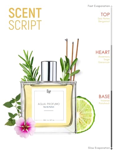 Image of EM5 Aqua Profumo Perfume for Men | Eau de Parfum Spray | Amber Marine Fresh Spicy Fragrance | Luxury Gift for Him
