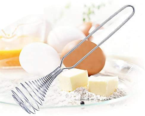 Batedor de mola de aço inoxidável DragonPad 2 peças, batedor de ovos de mão, batedor de mola, batedo