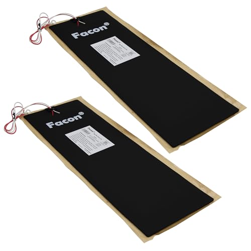 Image of Facon 6 inch x 18 inch RV Pipe Heater Pad - 2Packs, Work for 1-1 /2 inch Pipe, Heating Pad for RV, Camper, Travel Trailer and Motorhome Water Tank System, DC 12Volts-13.5Volts