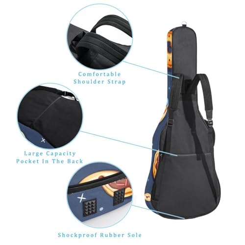 Housse pour guitare électrique et ukulélé Biscuits doux Galaxy anti-rayures - 3